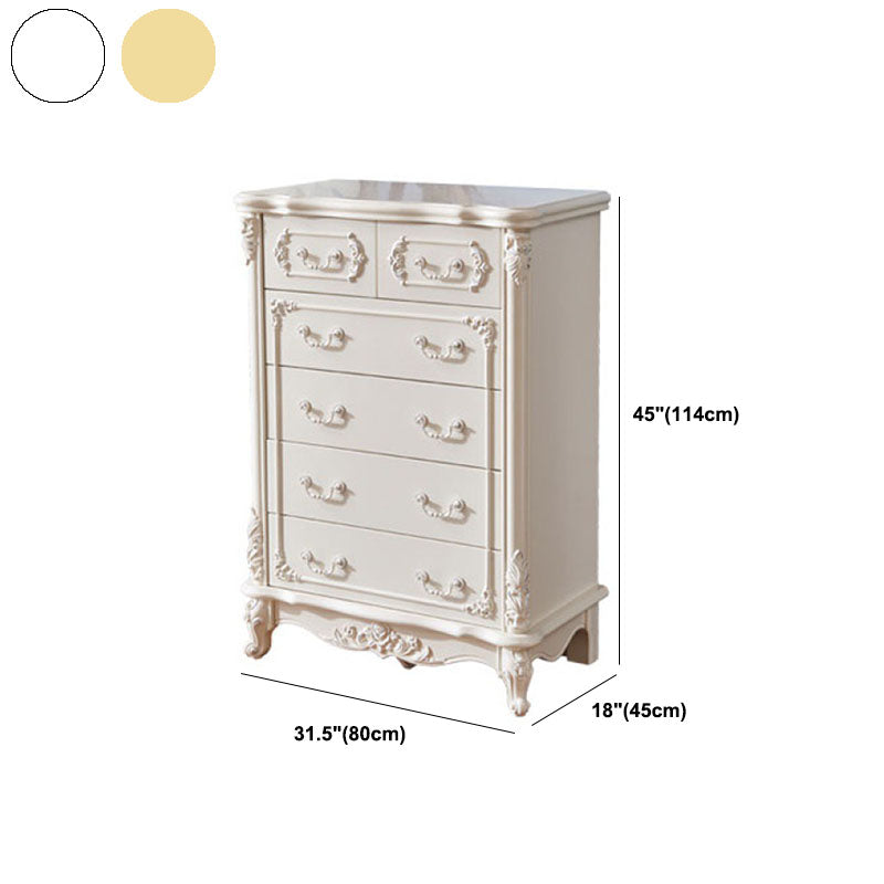 17.55-inch Width Storage Chest Traditional Dresser with 3/5/6 Drawers