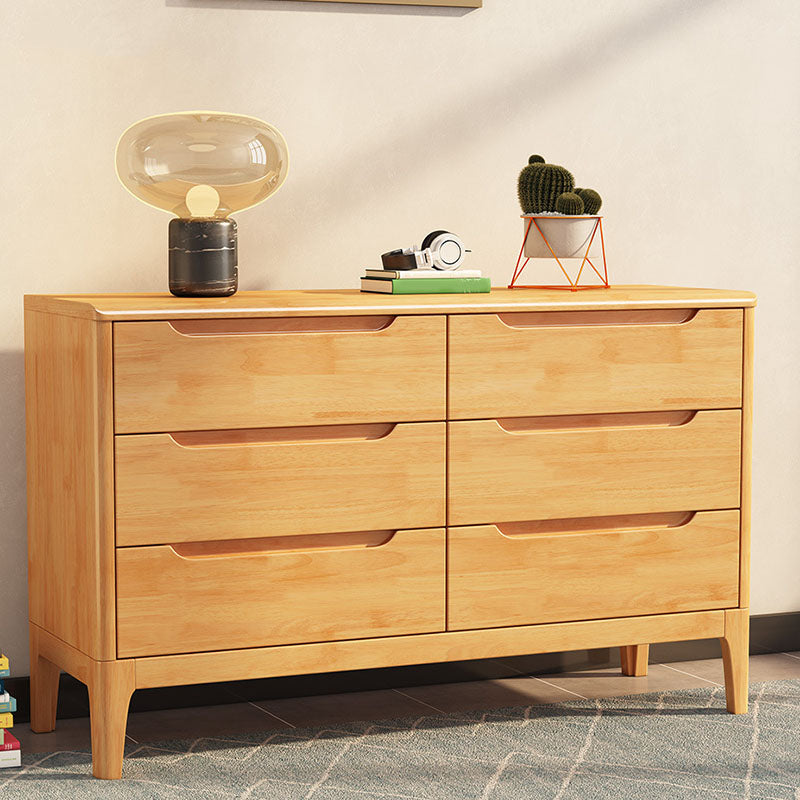 Contemporary Storage Chest Dresser Solid Wood Dresser with 5/6/7 Drawers