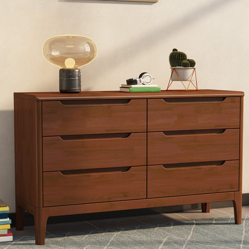 Contemporary Storage Chest Dresser Solid Wood Dresser with 5/6/7 Drawers