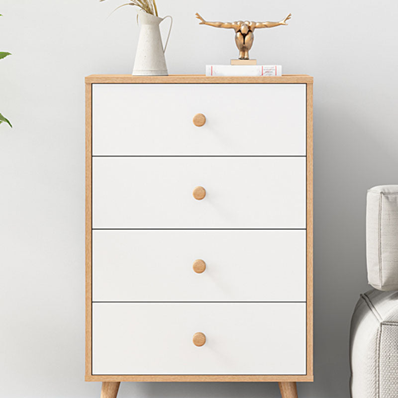 Contemporary Storage Chest Artificial Wood Dresser with 3/4/5 Drawers