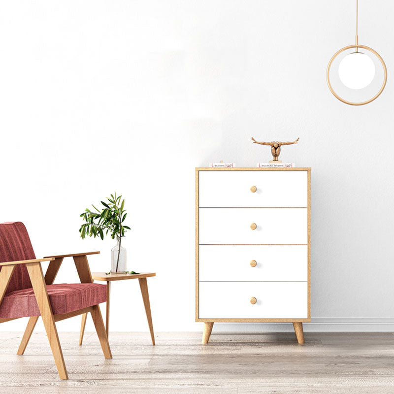 Contemporary Storage Chest Artificial Wood Dresser with 3/4/5 Drawers