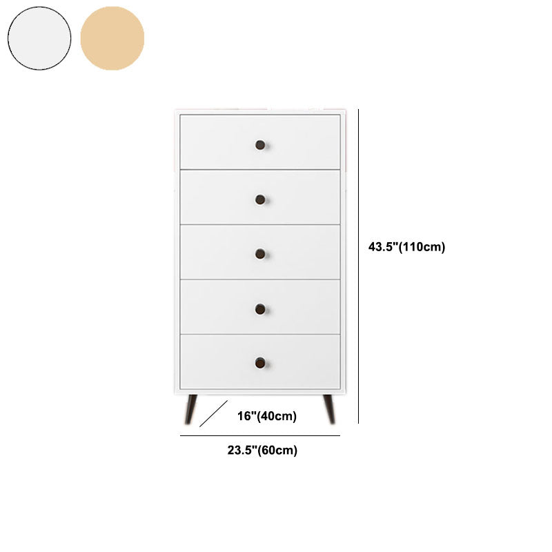 Contemporary Storage Chest Artificial Wood Dresser with 3/4/5 Drawers