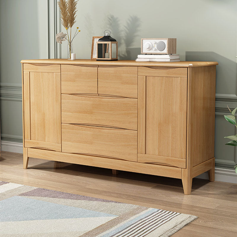 Contemporary Solid Wood Dressers 4 Drawers Storage Chest Dresser
