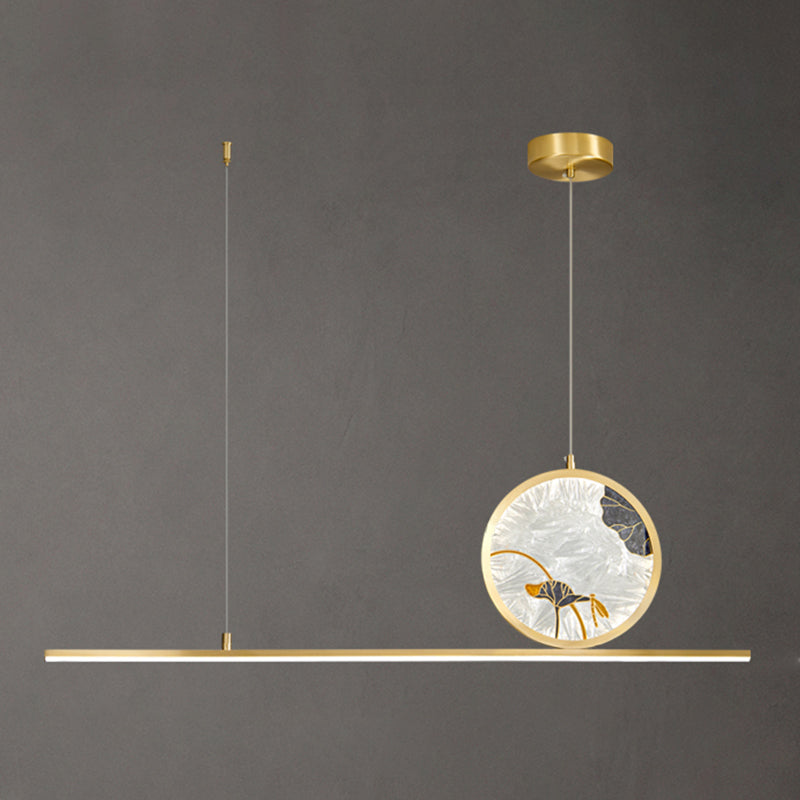 Contemporary Kitchen Pendant Lights Linear Island Pendant Lights Metal 2-Light