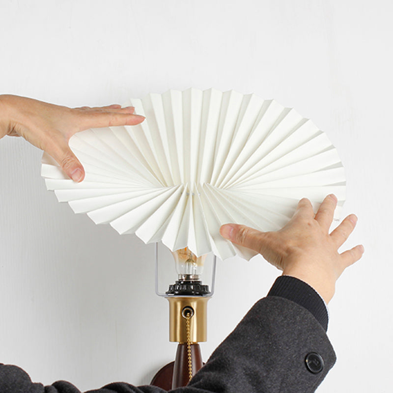 1 Light Flared Wall Mounted Light Fixture Modern Style Wood Wall Lighting Ideas Lights