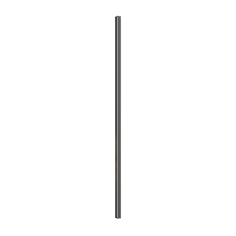 Linear Shade Metal Wall Sconce Modern Style 1 Light Wall Mounted Lighting in Black