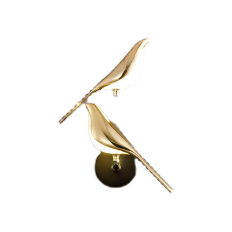 Modern Style Bird Shaped Sconce Light Fixtures Metal Multi Lights Wall Mounted Lighting