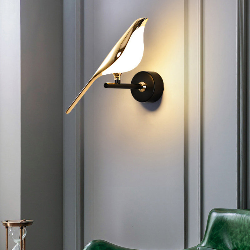 Modern Style Bird Shaped Sconce Light Fixtures Metal Multi Lights Wall Mounted Lighting