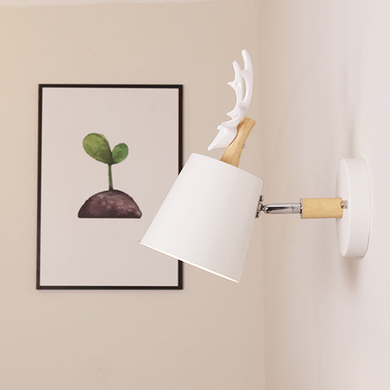 Modern Style Cylinder Sconce Light Fixtures Metal 1 Light Wall Mounted Lamps