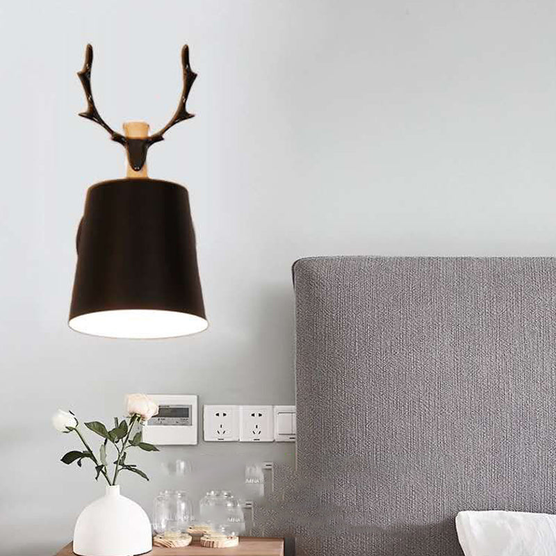 Modern Style Cylinder Sconce Light Fixtures Metal 1 Light Wall Mounted Lamps
