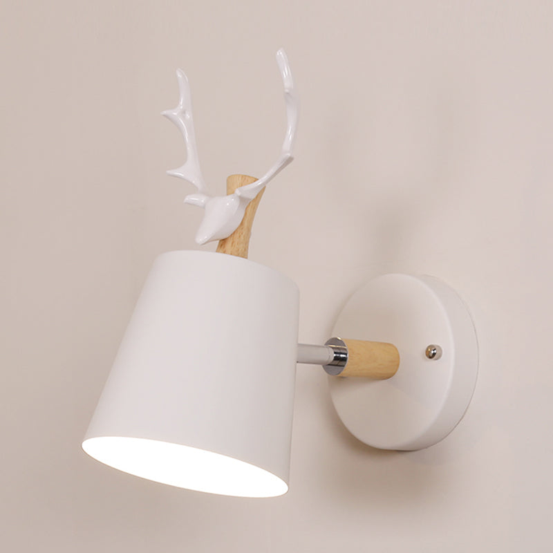 Modern Style Cylinder Sconce Light Fixtures Metal 1 Light Wall Mounted Lamps