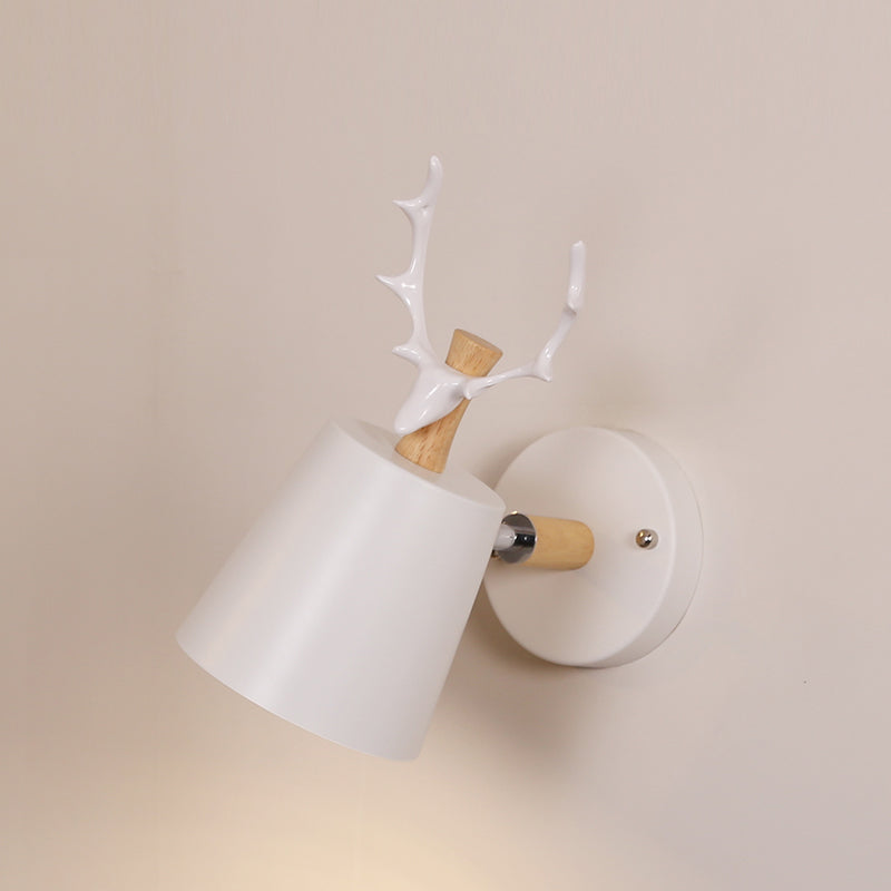 Modern Style Cylinder Sconce Light Fixtures Metal 1 Light Wall Mounted Lamps