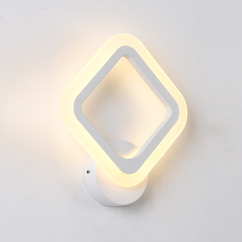 Modern Style Geometric Sconce Light Fixtures Metal 1 Light Wall Mounted Lighting
