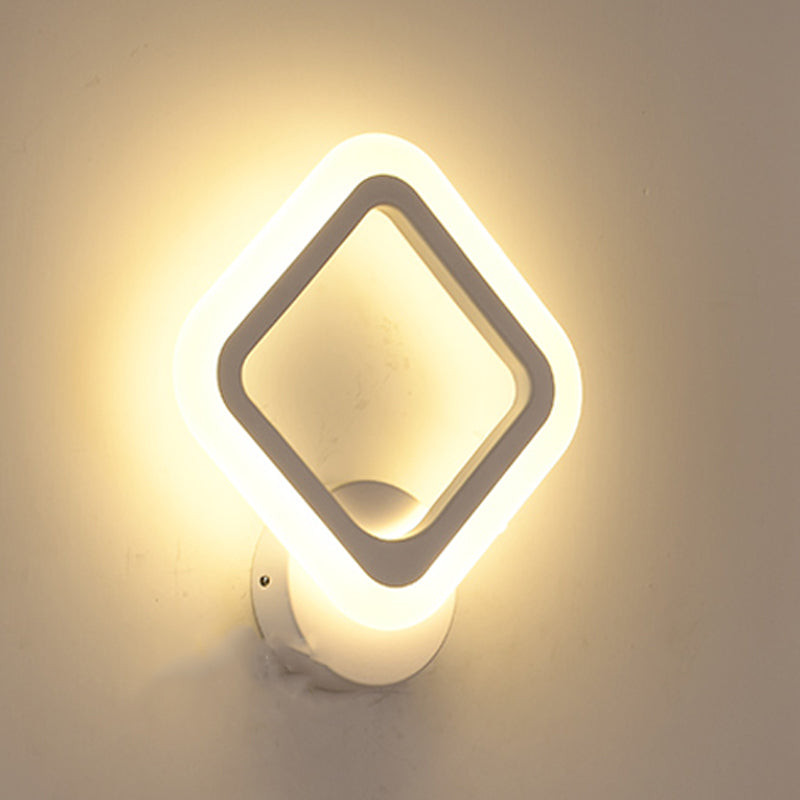 Modern Style Geometric Sconce Light Fixtures Metal 1 Light Wall Mounted Lighting