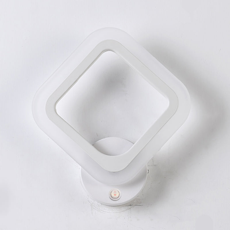 Modern Style Geometric Sconce Light Fixtures Metal 1 Light Wall Mounted Lighting