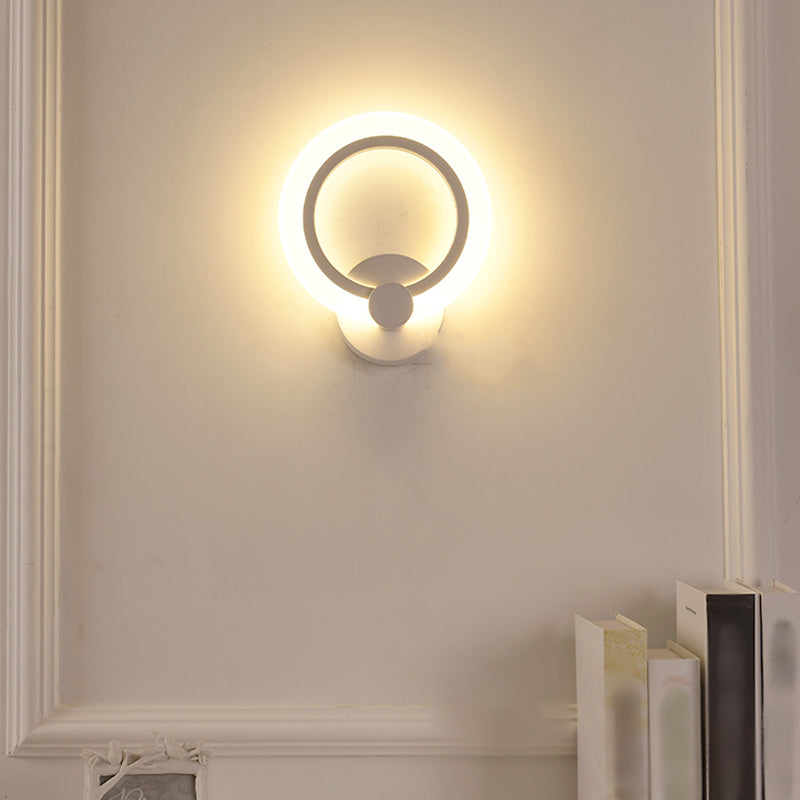 Modern Style Geometric Sconce Light Fixtures Metal 1 Light Wall Mounted Lighting