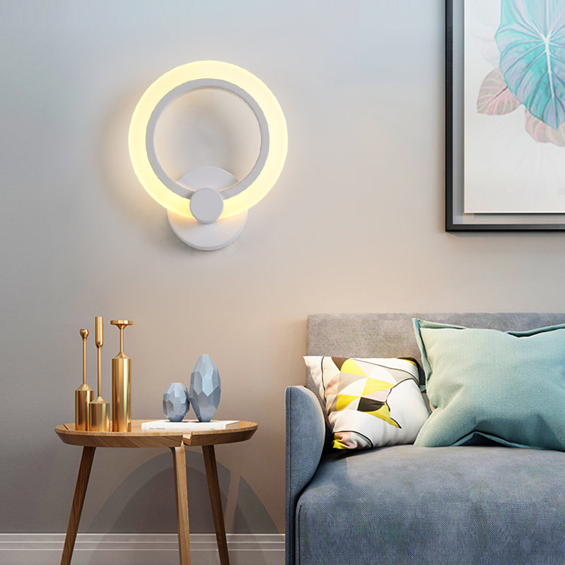 Modern Style Geometric Sconce Light Fixtures Metal 1 Light Wall Mounted Lighting