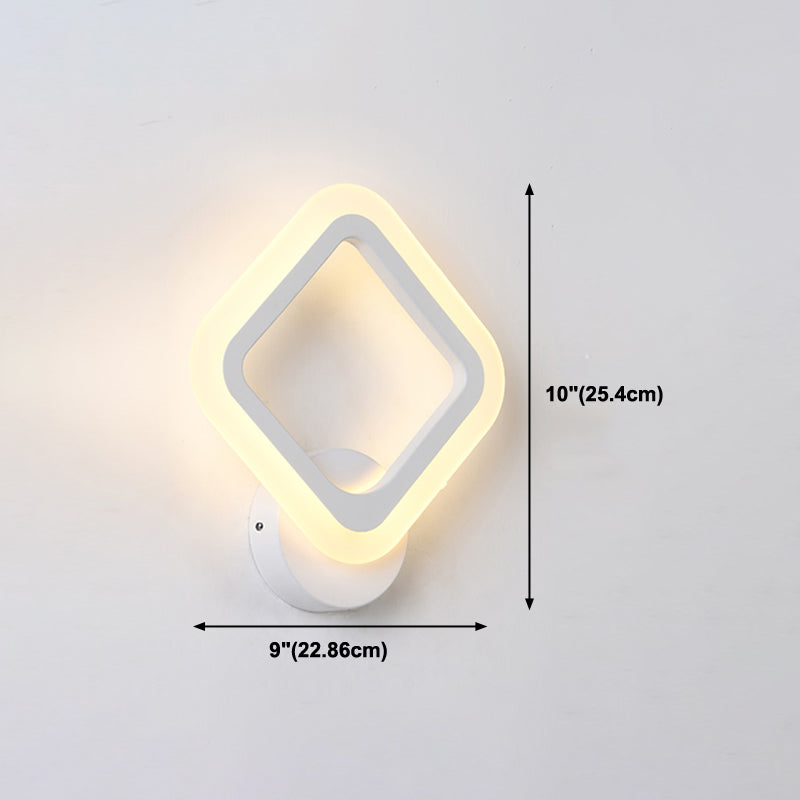Modern Style Geometric Sconce Light Fixtures Metal 1 Light Wall Mounted Lighting