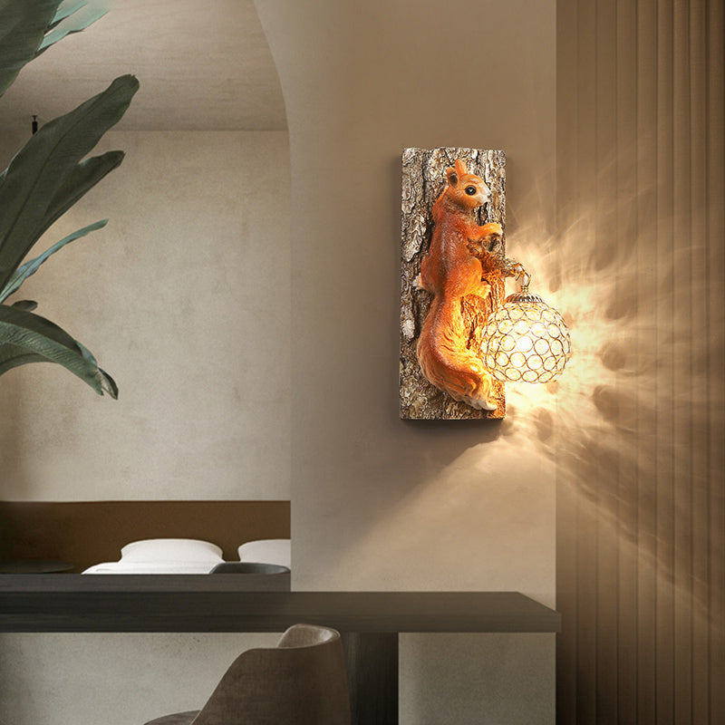 Modern Style Ball Sconce Light Fixtures Metal 1 Light Wall Lighting Ideas