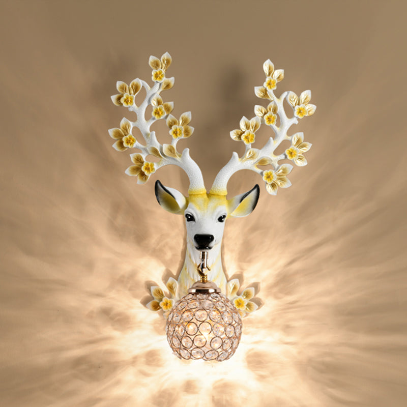 Modern Style Globe Sconce Light Fixtures Metal 1 Light Wall Mounted Lighting