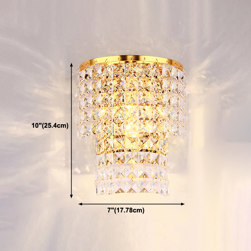 Sombra única de la pared de cristal de sombra estilo moderno de 1 luz de montaje de pared lámpara