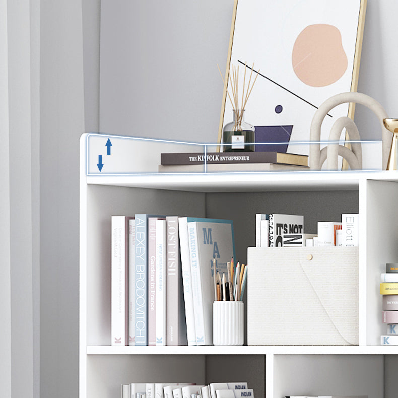 35"H Contemporary Bookcase Etagere Book Shelf Engineered Wood for Study Room