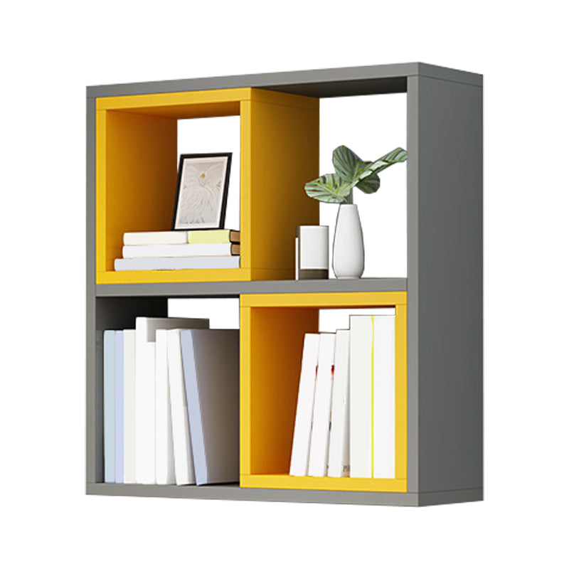 Modern Wall Mounted Shelf Bookcase Engineered Wood Home Bookshelf