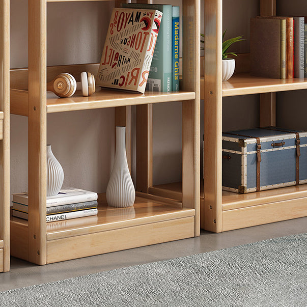 Open Shelf Storage and Display Shelves Bookcase Modern Wooden Bookshelf for Living Room