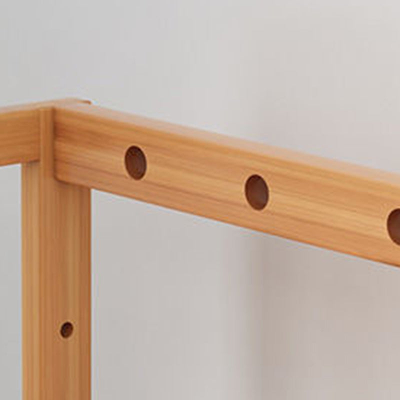 Modern Natural Book Shelf Bamboo Open Back Shelf Bookcase for Home