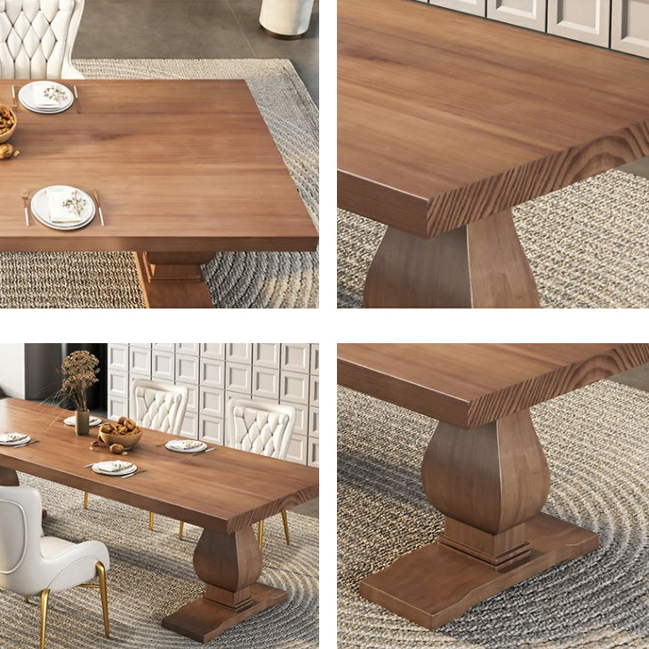 Solid Wood 1/3/4/5/7 Pieces Dinette Set Modern Rectangle Dining Table Set in Natural