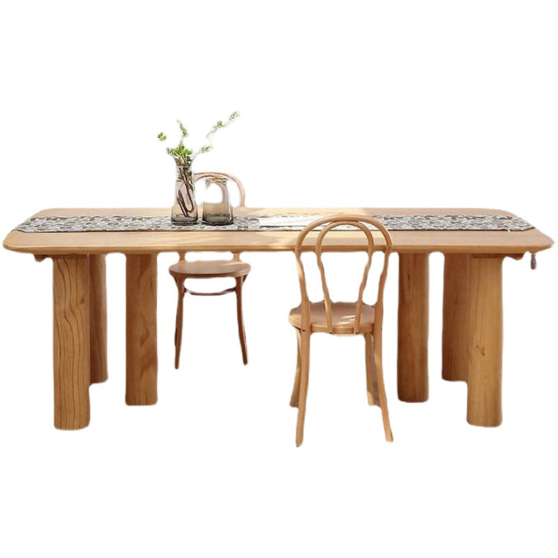 Modern Dining Set 1/5/7 Pieces Rectangle Pine Wood Dining Table for Living Room