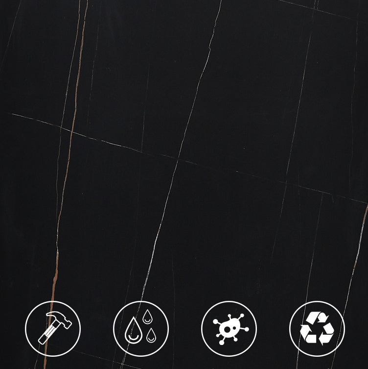 Glam Rectangle 1/4/5/7 Pieces Dinette Set Indoor Stone Top Dining Table Set