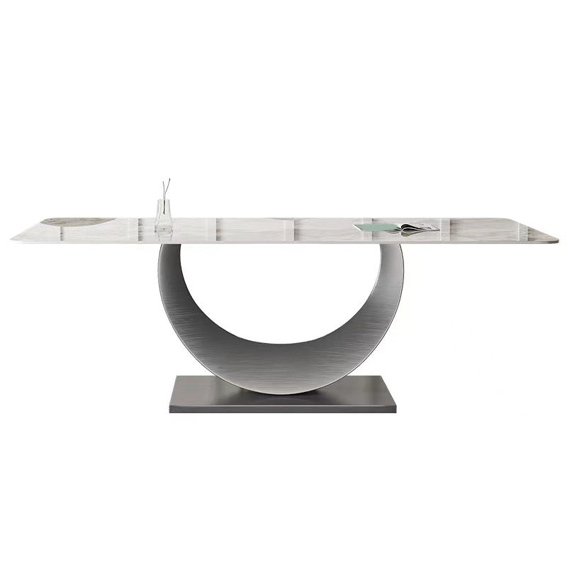 Contemporary Sintered Stone Table Set 1/3/4/5/7 Pieces Dining Set for Dining Areas