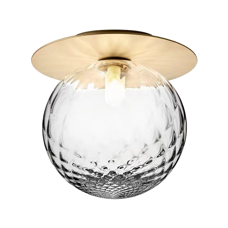 Sphere Ceiling Mounted Fixture Nordic Style Glass Ceiling Light Fixture