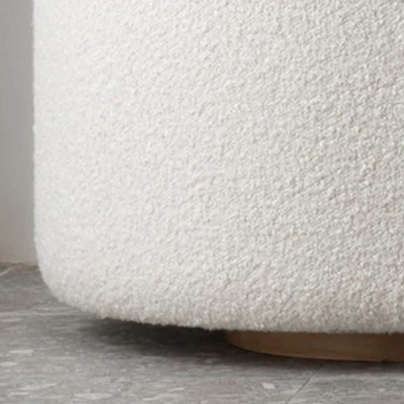 White Modern Sofa for Living Room Minimalist Tuxedo Arm Sofa