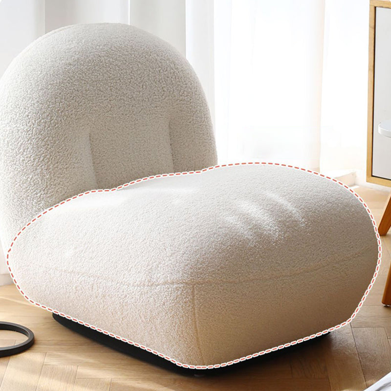 Modern 1-seater Wool Sofa 25.59" H Armless Sofa for Living Room