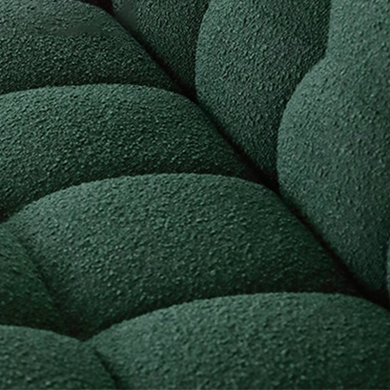 3/4-Seater Biscuit Back Sofa Modern Dark Green Tuxedo Arm Sofa