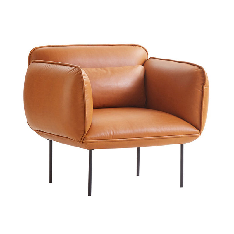 1/2-Seater Modern Minimalist Sofa Square Arm Loveseat - 30.7" D