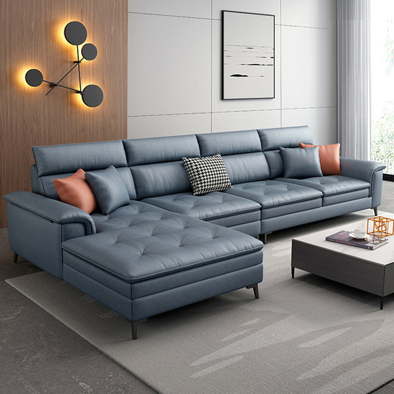 133.86" L Modern Sectionals Pillow Top Arm Sectionals with 4-Seater