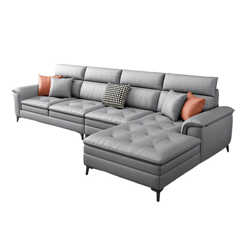 133.86" L Modern Sectionals Pillow Top Arm Sectionals with 4-Seater