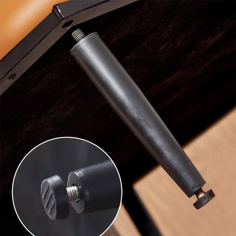 Contemporary Bonded Leather Arms Included Flared Arms Accent Armchair