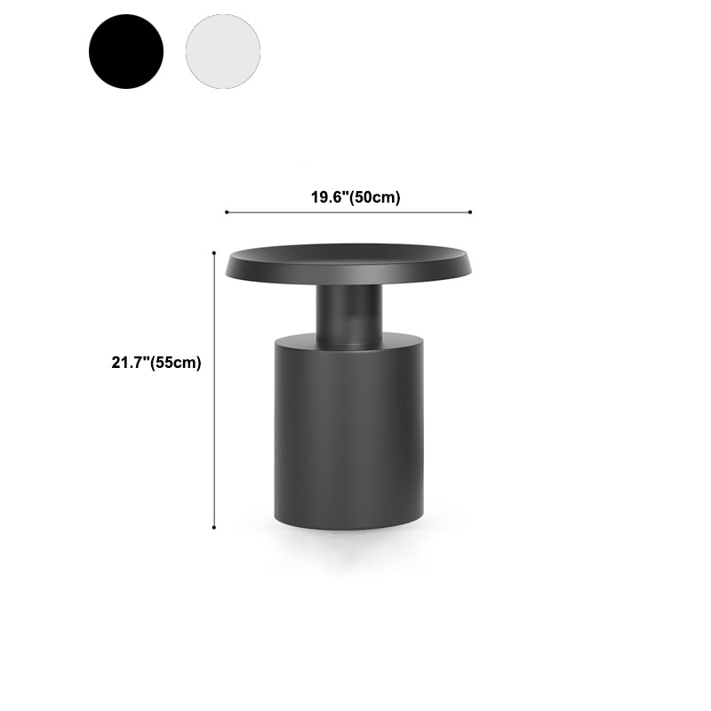 Mid-Century Modern Tray Top Coffee Table Iron Pedestal Cocktail Table