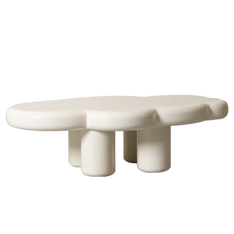 13.78" Tall Scandinavian Style Coffee Cocktail Table Wooden Coffee Table