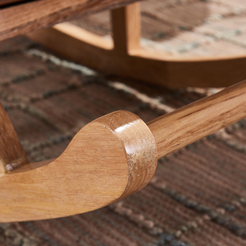 Modern Rocker Faux Leather Tufted Cushions Seat Belt Rocking Accent Chair