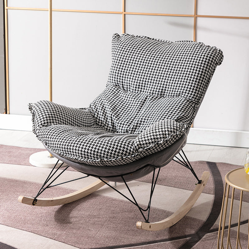 Modern Glider Chair Ottoman Rocking Chair with Removable Cushions