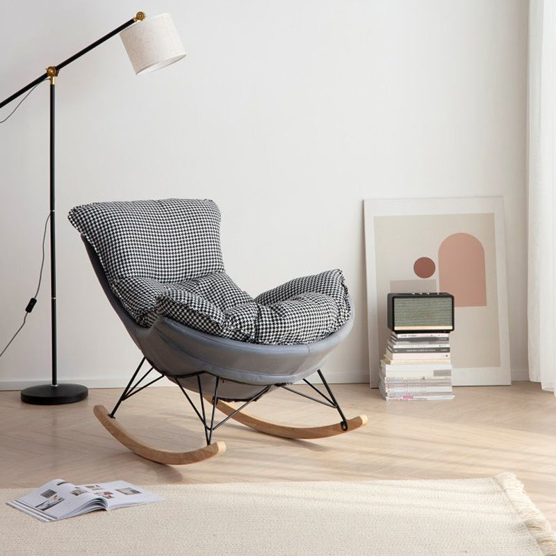 Modern Glider Chair Ottoman Rocking Chair with Removable Cushions