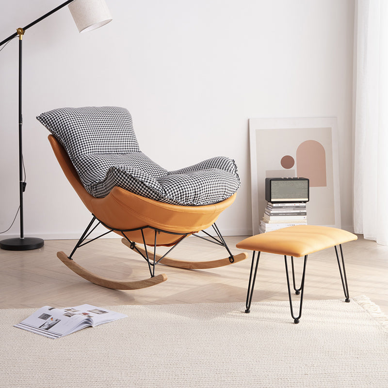 Modern Glider Chair Ottoman Rocking Chair with Removable Cushions