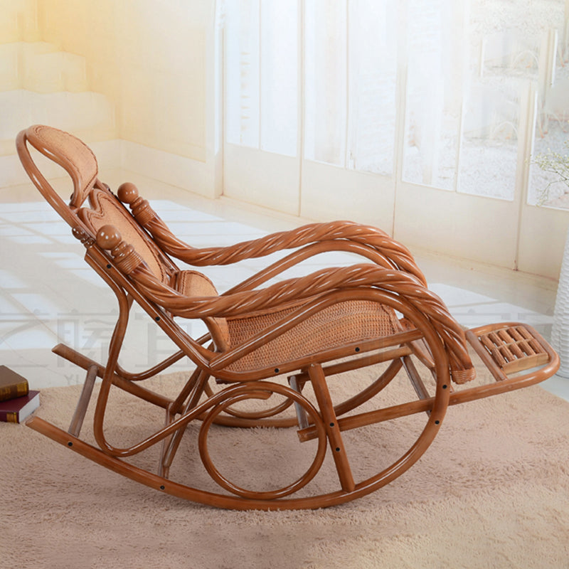 Antique Modern Rocking Chair Rattan Rocker Chair for Drawing Room