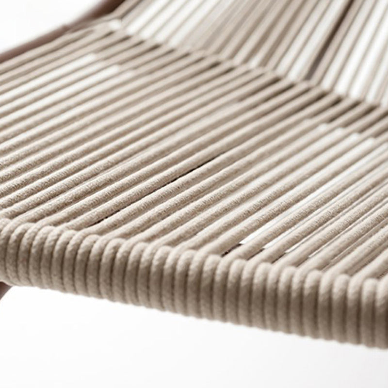 Modern Style Rocking Chair Metal Frame Wicker Spindle Rocker Chair with Light Legs