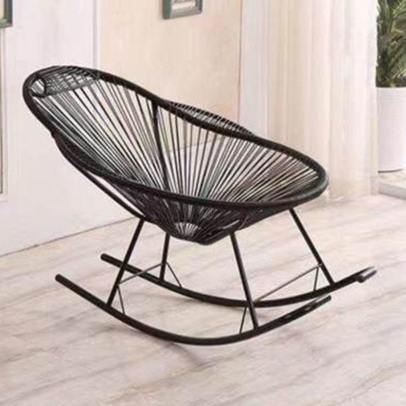 Modern Woven Rope Rocking Chair with Light Legs Rocker Chair